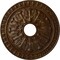 Ekena Millwork Warsaw Ceiling Medallion (Fits Canopies up to 3 1/2"), 18"OD x 3 1/2"ID x 1 3/8"P, Root Beer Crackle CM18WARBC - alternate 1
